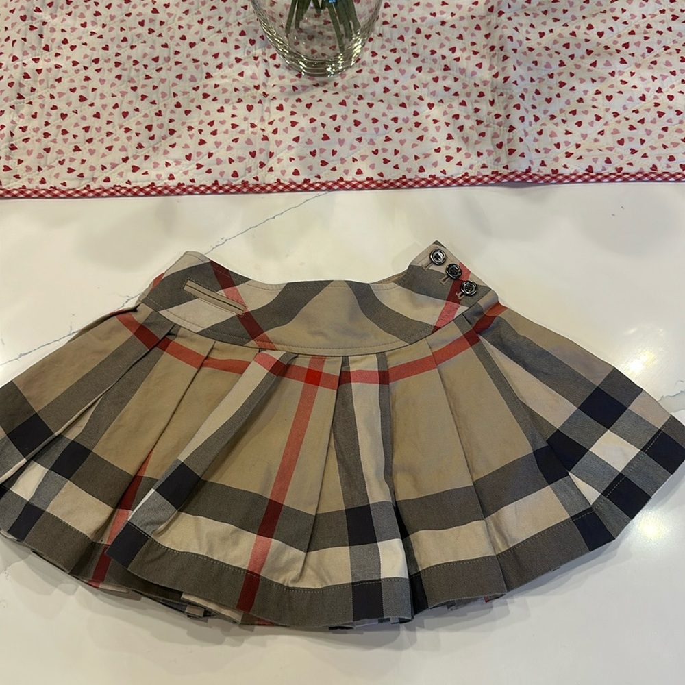 Authentic Burberry Girl’s Skirt - Size 4